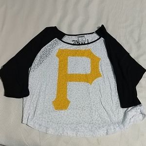 PINK jersey style Pittsburgh Pirates top